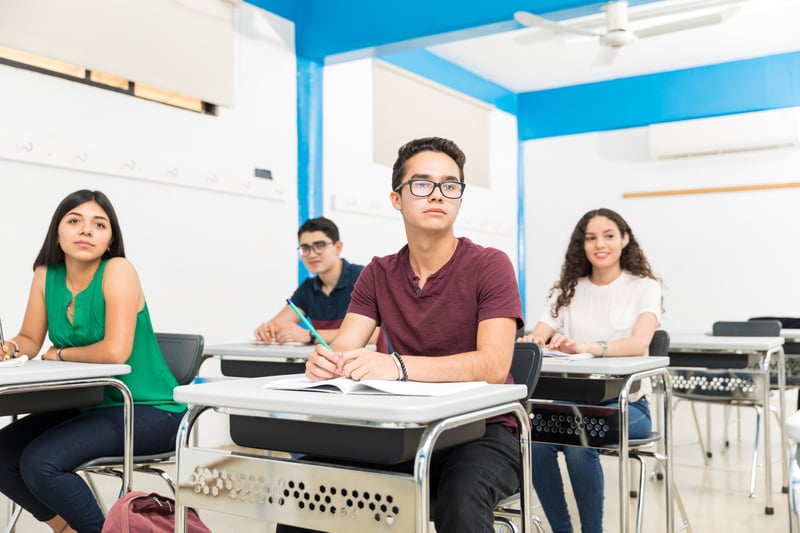 Teen Students Learning in Classroom at Schooltonodiaz
