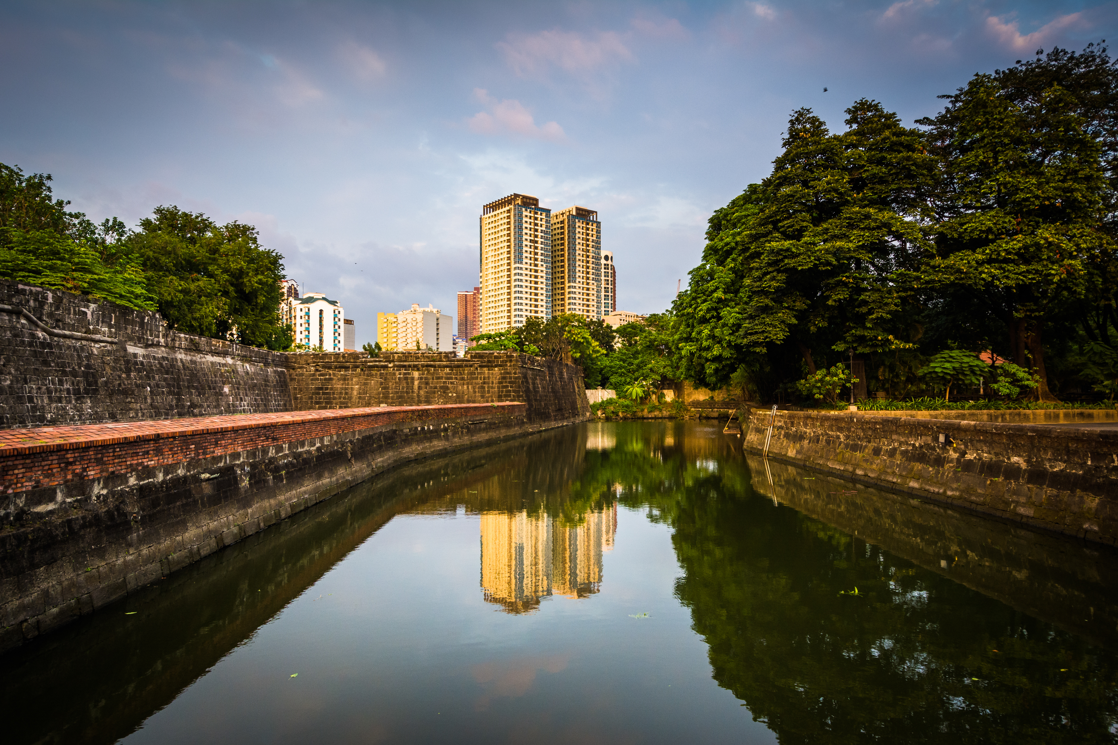 The Moat At Fort Santiago, Intramuros, Manila, The Philippines.