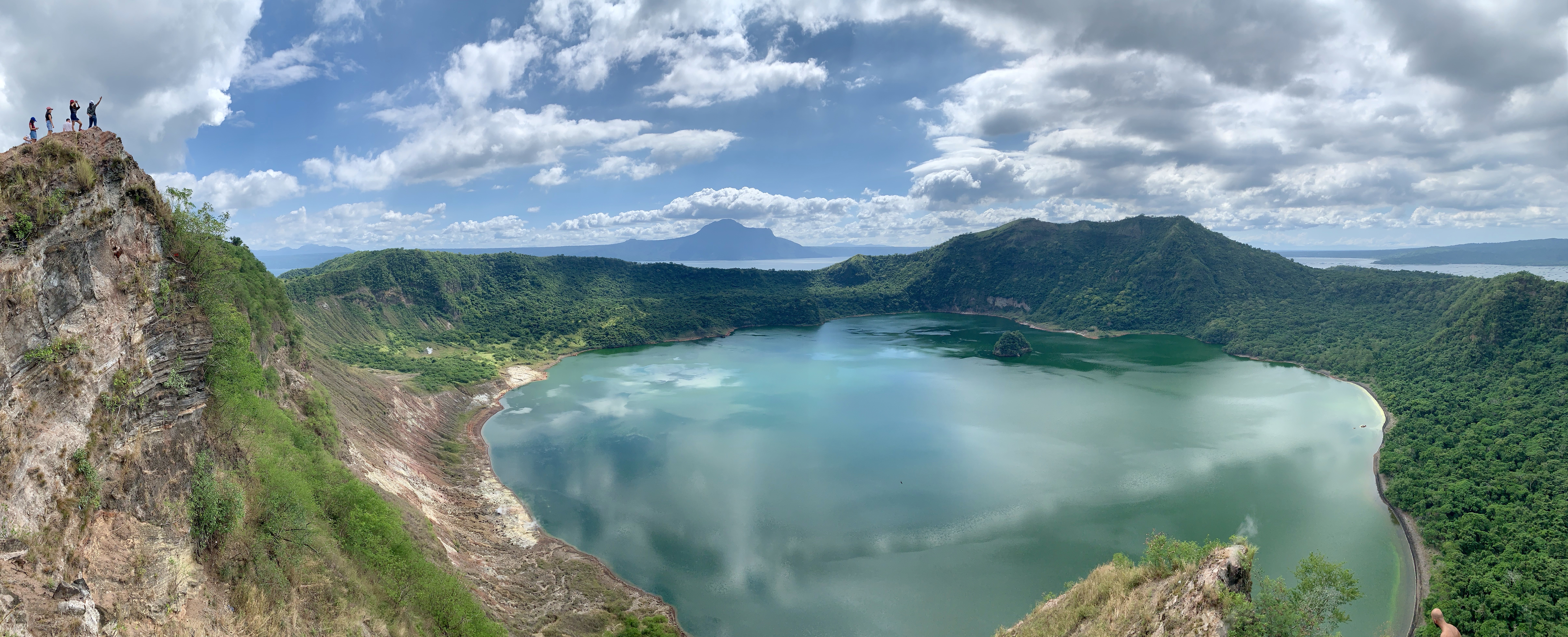 A view of Taal Volcano’s crater/lake about a week before it violently erupted.