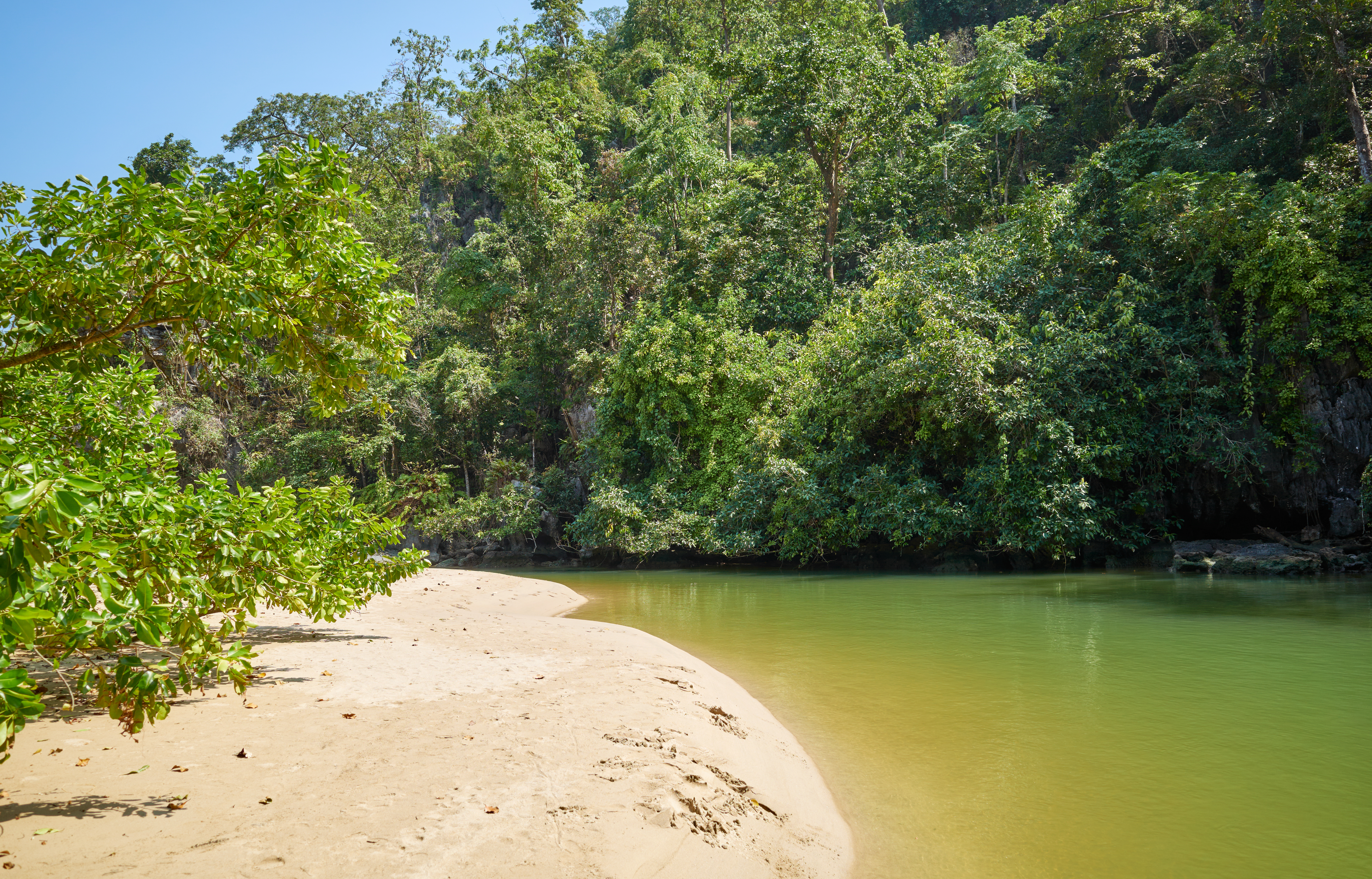 Puerto Princesa Subterranean River estuary, Palawan Island, Philippines.