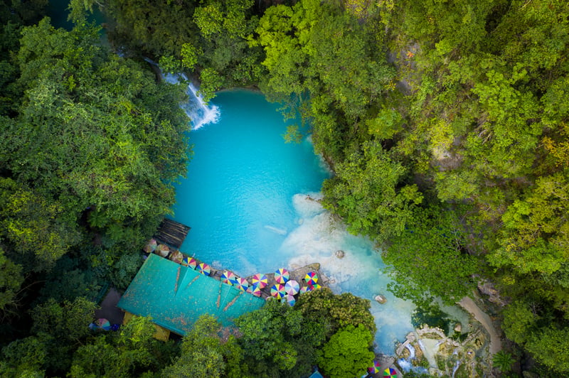 Kawasan Falls in Cebu, Philippines