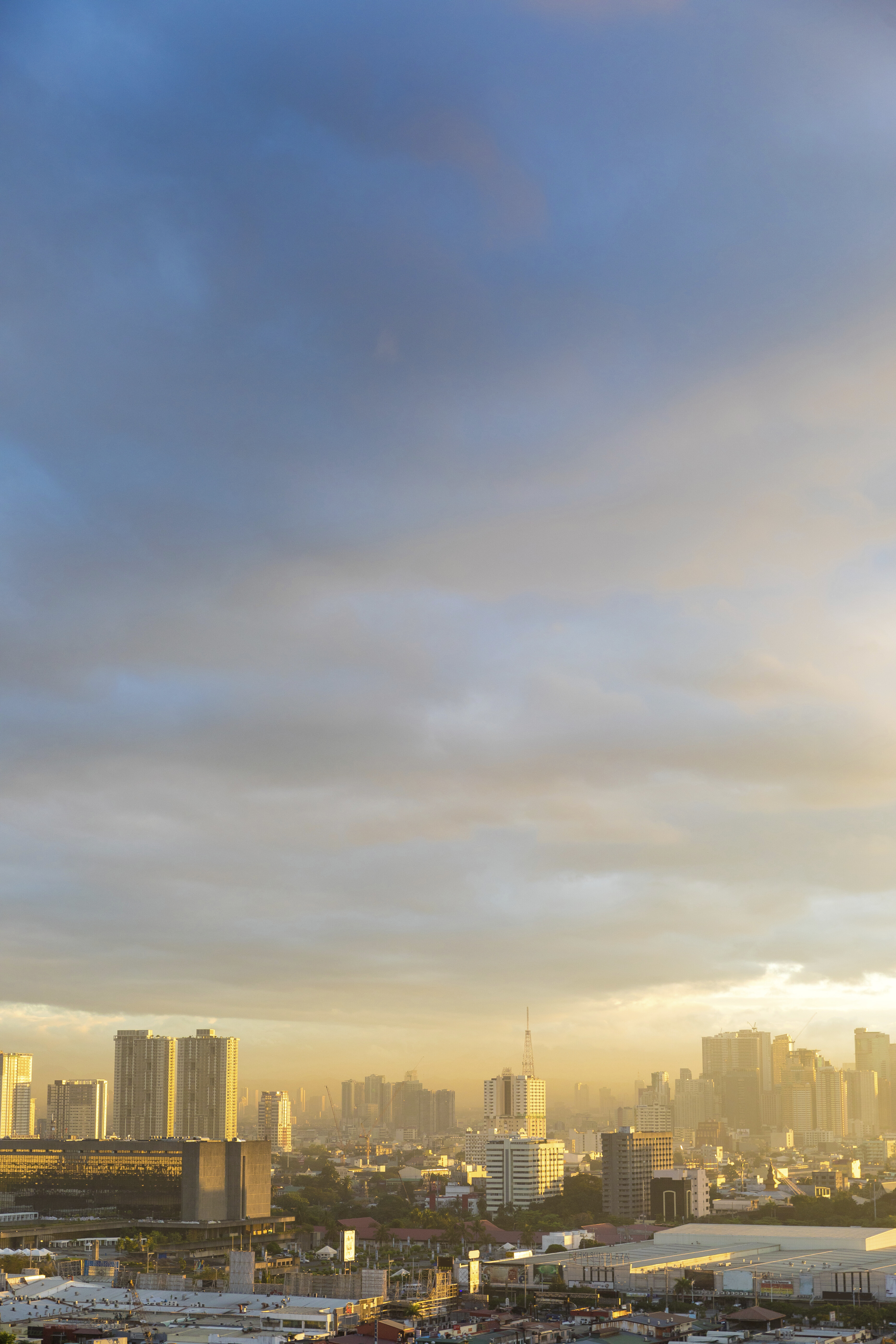 City skyline at sunset, Manila, Philippines