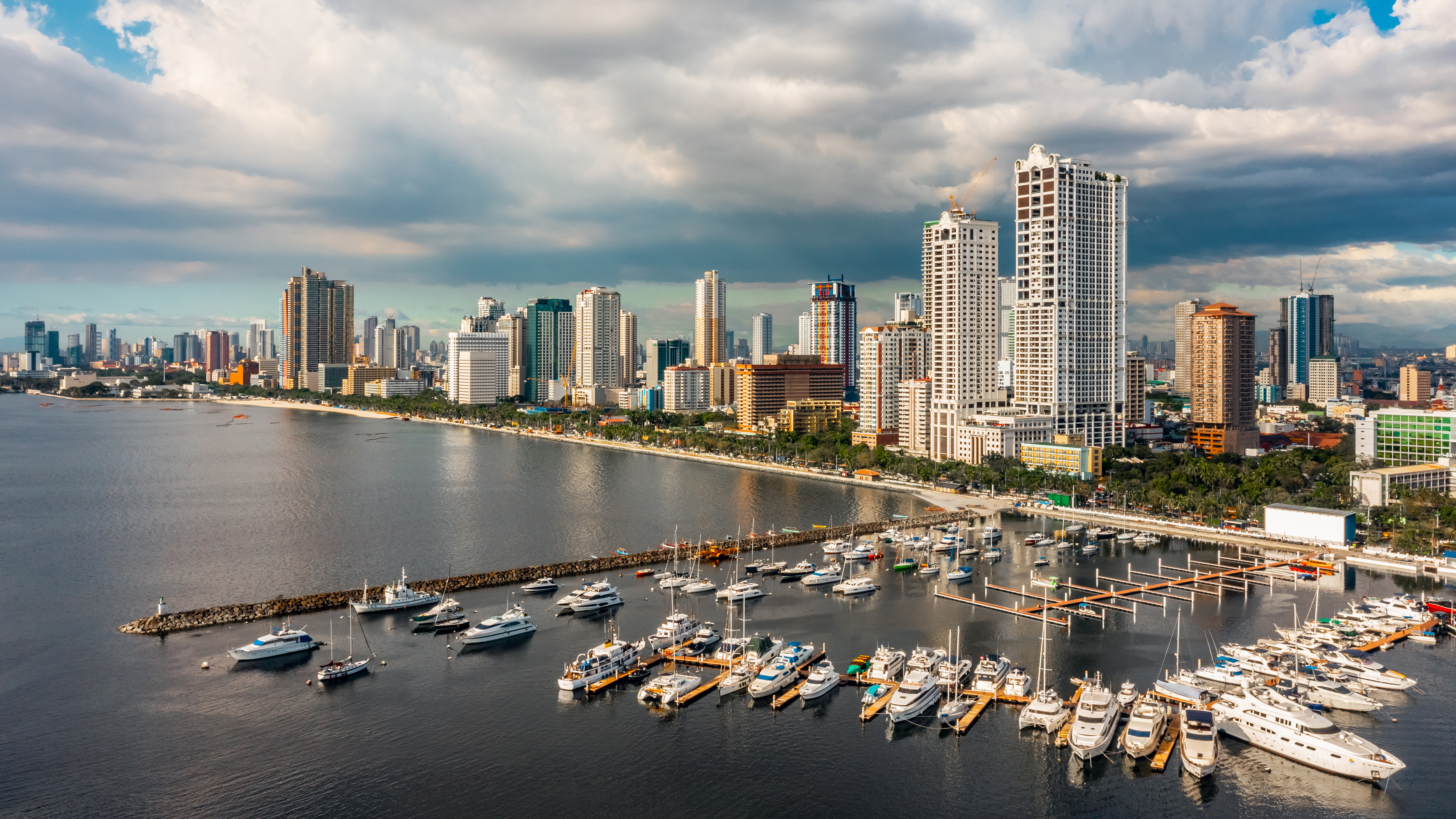 Aerial view of Manila