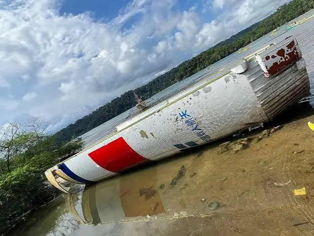 Rocket Debris on beach