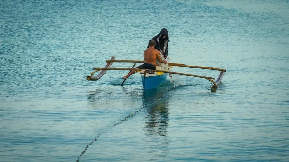 Fischer in bangka