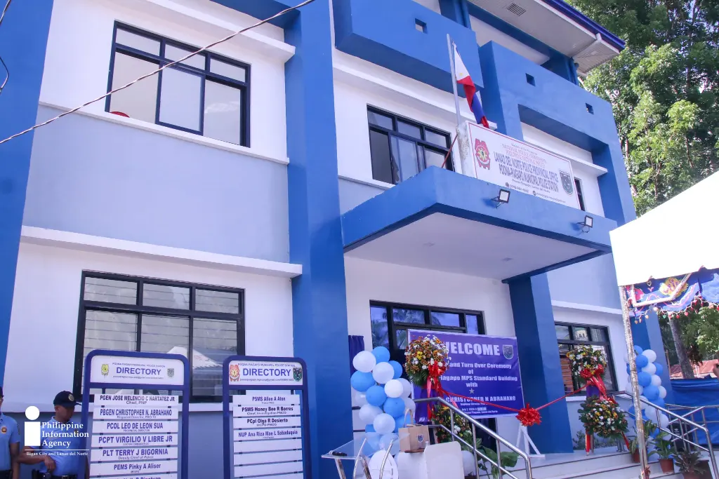 The newly completed Poona Piagapo Municipal Police Station provides police personnel with a modern workspace that supports efficient law enforcement operations and improves access to police services for residents of the municipality. (Photo: ADD/PIA-10/Lanao del Norte) IMPROVED POLICE SERVICES.