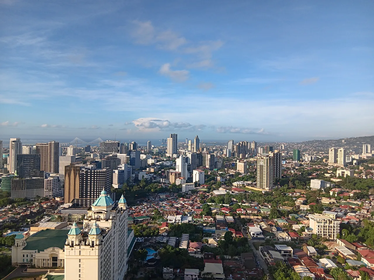 Blick vom Cebu Exchange auf die Skyline von Cebu City, Aufnahme von 2025