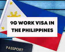 Work visa graphic with the Philippine flag and a passport